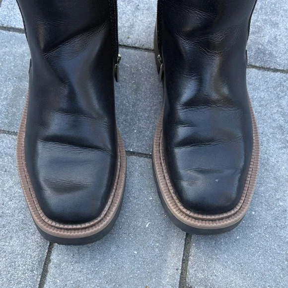 Sam Edelman Youth Black Leather Boots - Picture 2 of 7